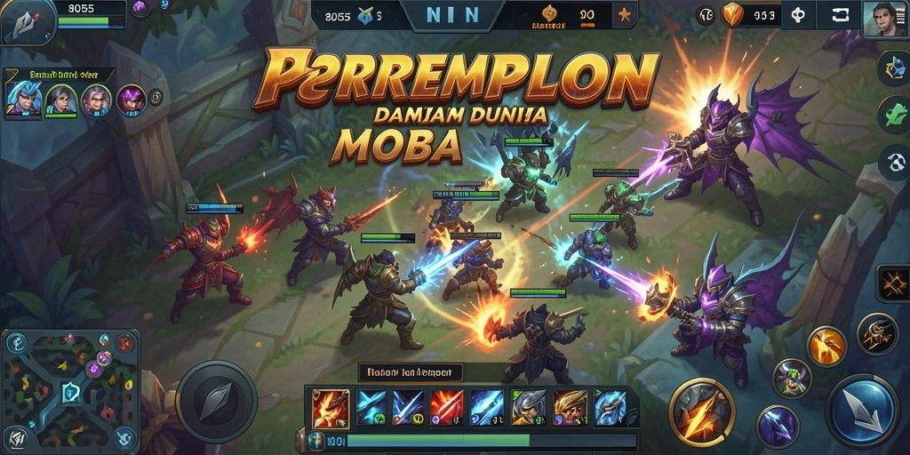 Gameplay menarik dalam pertempuran MOBA 8055.
