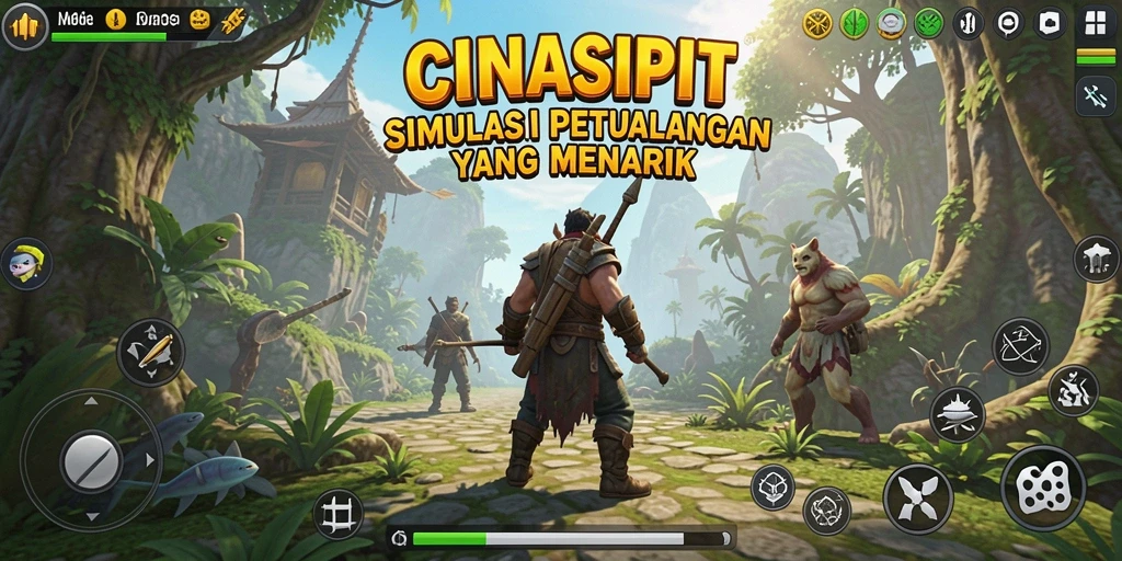 Screenshot CINASIPIT menampilkan gameplay simulasi yang seru dan interaktif.