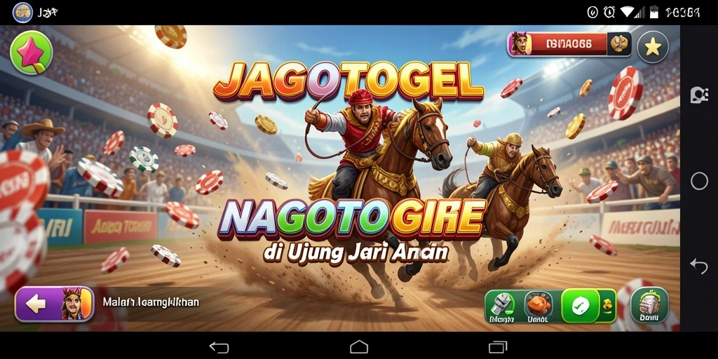 Tampilan gameplay menegangkan dalam balapan di JAGOTOGEL.