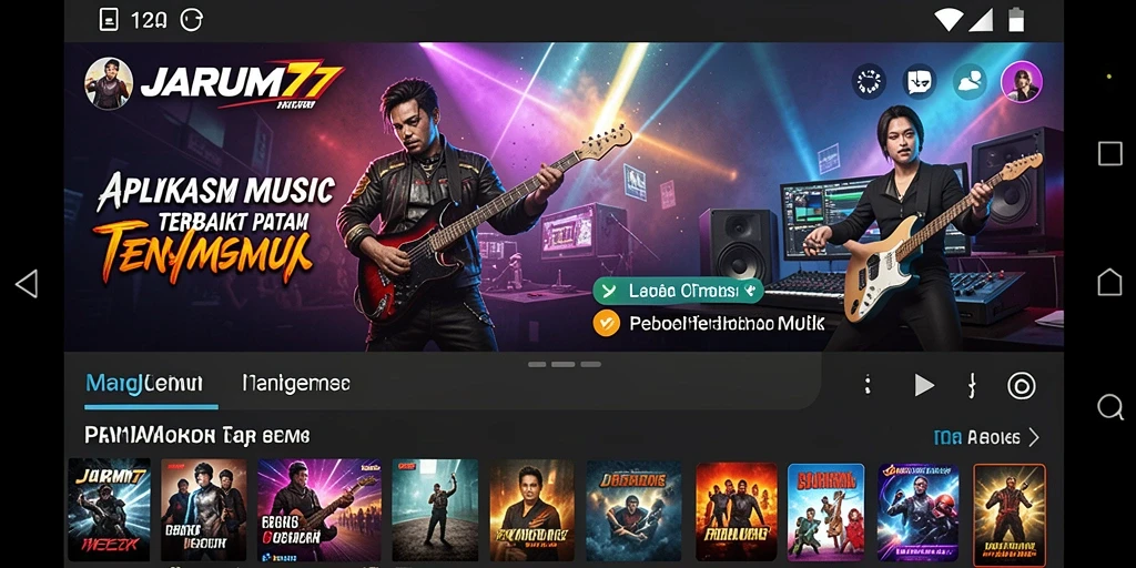 Tangkapan layar seru dari gameplay interaktif JARUM77.