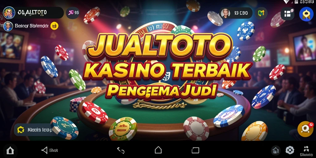 Tampilan screenshot utama JUALTOTO menampilkan permainan Kasino yang menarik.