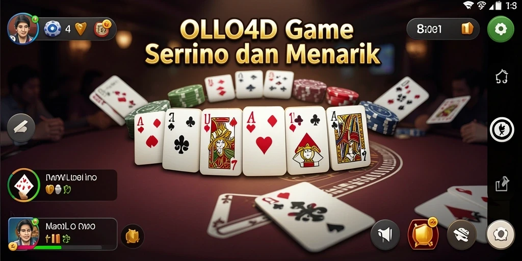Screenshot yang menunjukkan gameplay seru Domino di OLLO4D.