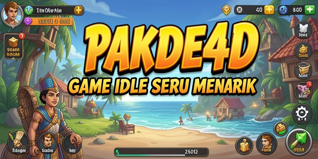 Screenshot utama PAKDE4D menampilkan aksi gameplay Idle yang seru.