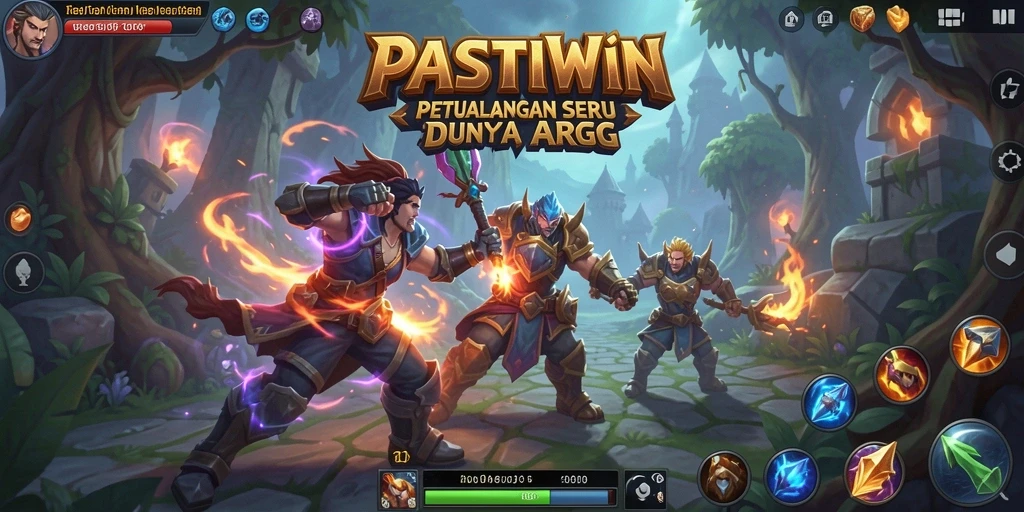 Screenshot dari gameplay seru di dunia fantasi PASTIWIN.