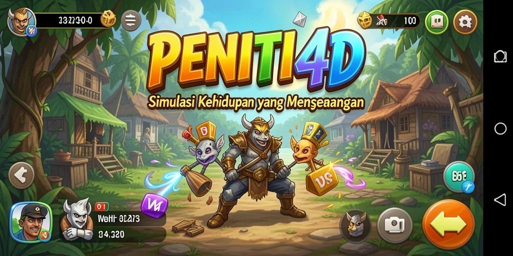 Tampilan gameplay interaktif yang menarik dari PENITI4D.