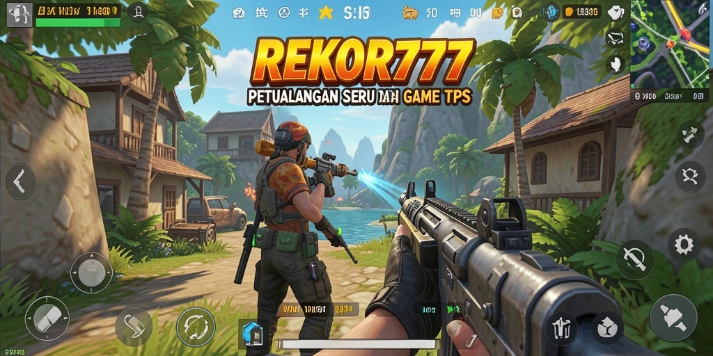 Tampilan menegangkan gameplay TPS di REKOR777.