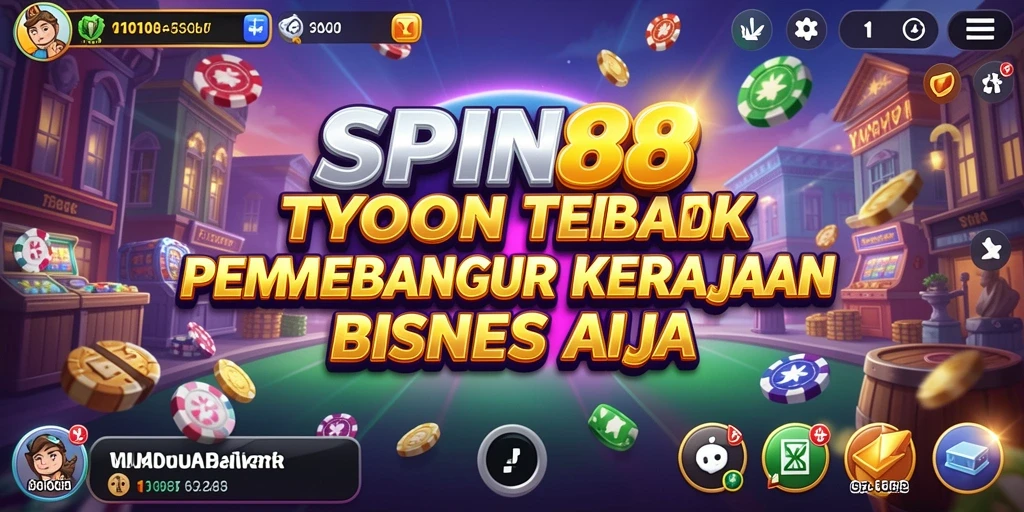 Tangkapan layar gameplay SPIN88 menunjukkan keseruan membangun bisnis Tycoon.