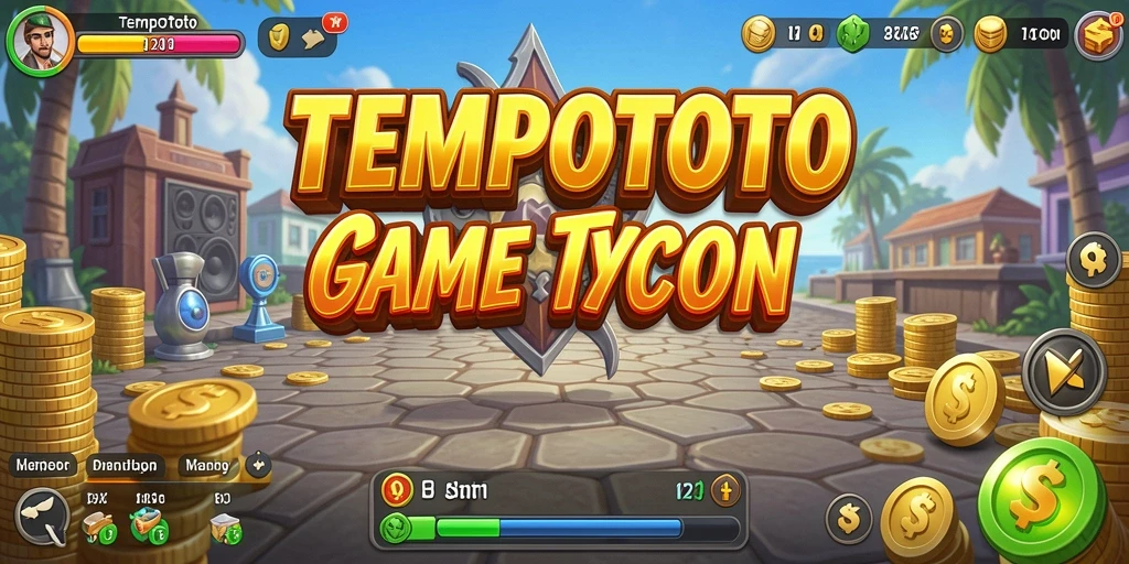 Tampilan menarik dari gameplay TEMPOTOTO yang memikat dan adiktif.