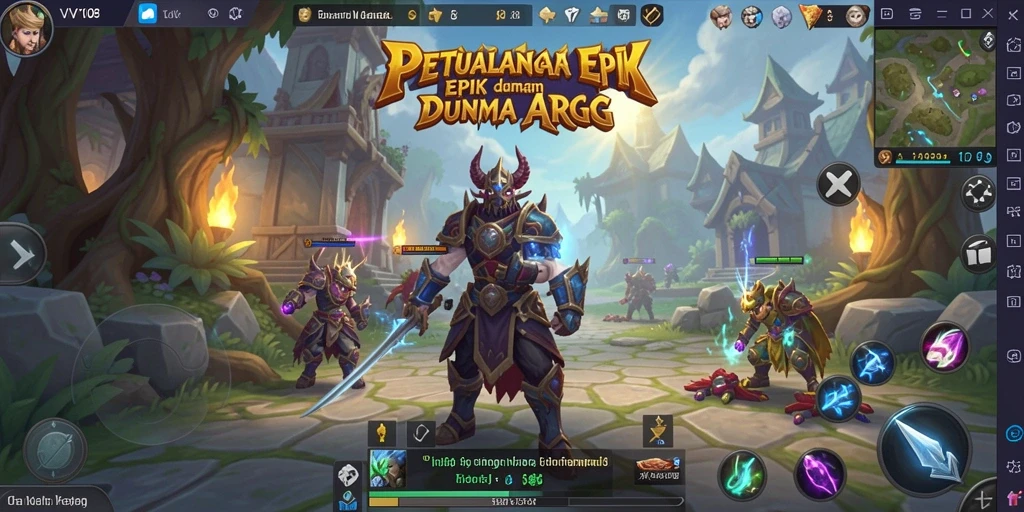 Tampilan menarik dari gameplay ARPG dengan aksi seru.
