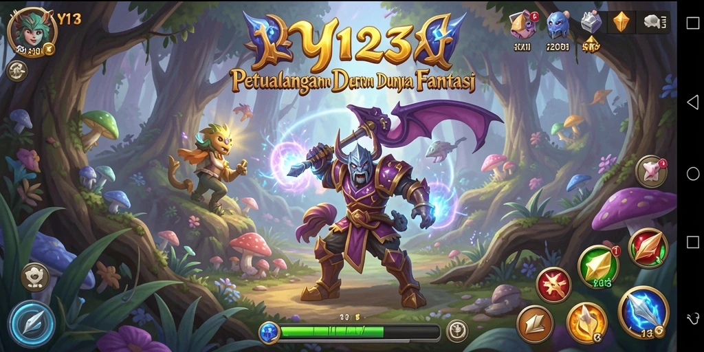 Screenshot gameplay YY123 menampilkan aksi petualangan seru.